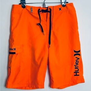 Men’s HURLEY Orange Swim Shorts Size M